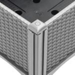 vidaXL Záhradný kvetináč s mriežkou, svetlosivý 80x40x142 cm, PP – Obrázok 6