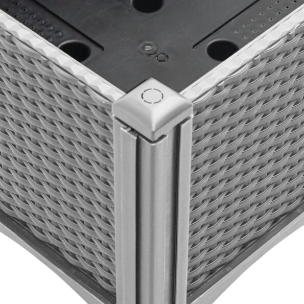 vidaXL Záhradný kvetináč s mriežkou, svetlosivý 80x40x142 cm, PP – Obrázok 6