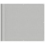 vidaXL Balkónová zástena svetlosivá 90x400 cm 100 % polyester oxford – Obrázok 2