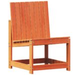 vidaXL Záhradná stolička voskovohnedá 50,5x55x77 cm borovicový masív – Obrázok 2