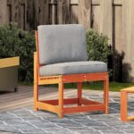 vidaXL Záhradná stolička voskovohnedá 50,5x55x77 cm borovicový masív – Obrázok 3