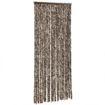vidaXL Záves proti hmyzu hnedý a biely 100x230 cm ženilka – Obrázok 2