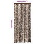 vidaXL Záves proti hmyzu hnedý a biely 100x230 cm ženilka – Obrázok 6