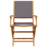 vidaXL Záhradné stoličky 2 ks antracitové akáciový masív polypropylén – Obrázok 5