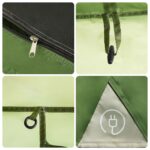 vidaXL Rodinný stan s verandou 9 osôb zelený rýchloupínací – Obrázok 12