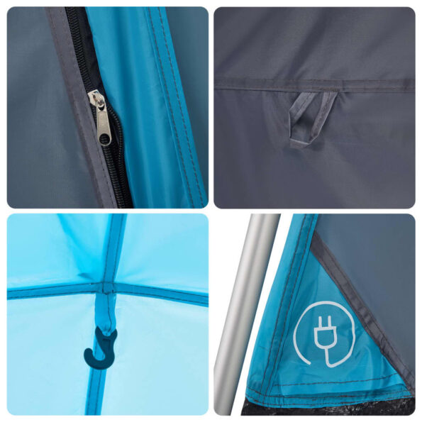 vidaXL Rodinný stan chatka 7 osôb modrý rýchloupínací – Obrázok 12