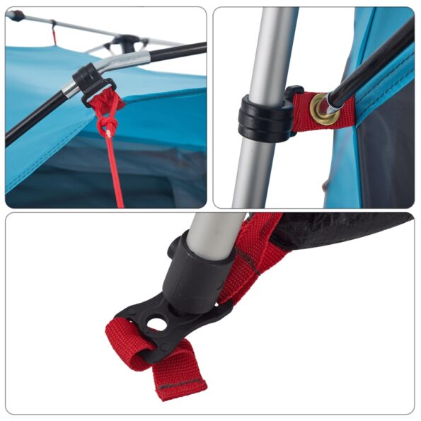 vidaXL Rodinný stan chatka 7 osôb modrý rýchloupínací – Obrázok 11