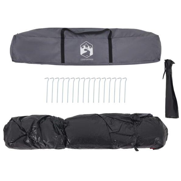 vidaXL Rodinný stan chatka 7 osôb sivo-oranžový rýchloupínací – Obrázok 10