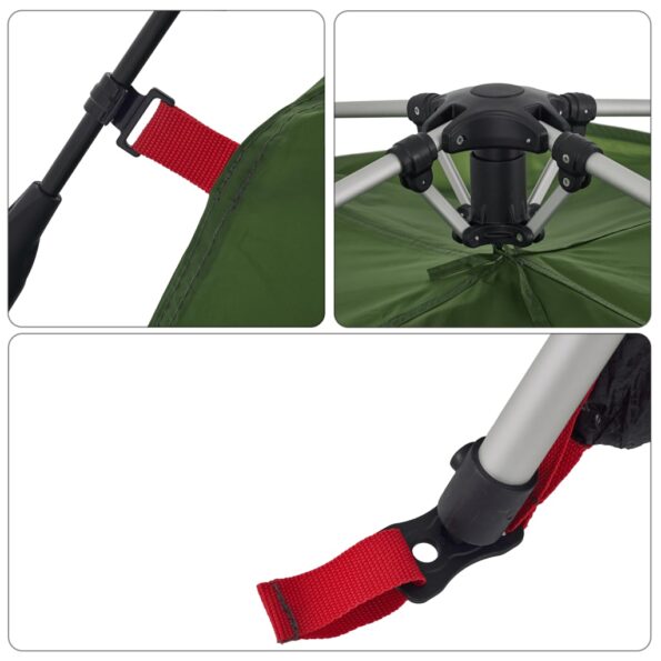 vidaXL Rodinný stan kupola 10 osôb zelený rýchloupínací – Obrázok 11