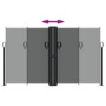 vidaXL Zaťahovacia bočná markíza, antracitová 140x600 cm – Obrázok 5