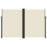 vidaXL Zaťahovacia bočná markíza, krémová 220x600 cm – Obrázok 3