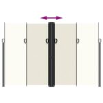 vidaXL Zaťahovacia bočná markíza, krémová 220x600 cm – Obrázok 5