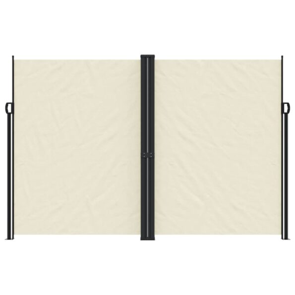 vidaXL Zaťahovacia bočná markíza krémová 220x1000 cm – Obrázok 3