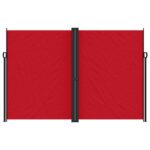 vidaXL Zaťahovacia bočná markíza, červená 220x1000 cm – Obrázok 3