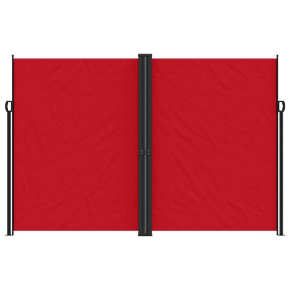 vidaXL Zaťahovacia bočná markíza, červená 220x1000 cm – Obrázok 3