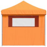 vidaXL Skladací pop-up párty stan so 4 bočnými stenami oranžový – Obrázok 4