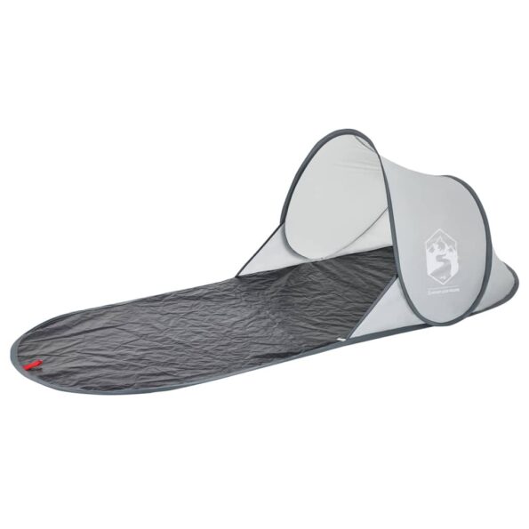 vidaXL Plážový stan sivý vyskakovací vodotesný – Obrázok 4