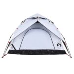 vidaXL Kempingový stan kupola 3 osoby biely zatemňovací rýchloupínací – Obrázok 6