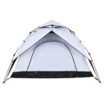 vidaXL Kempingový stan kupola 3 osoby biely zatemňovací rýchloupínací – Obrázok 8