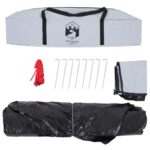 vidaXL Kempingový stan kupola 3 osoby biely zatemňovací rýchloupínací – Obrázok 10