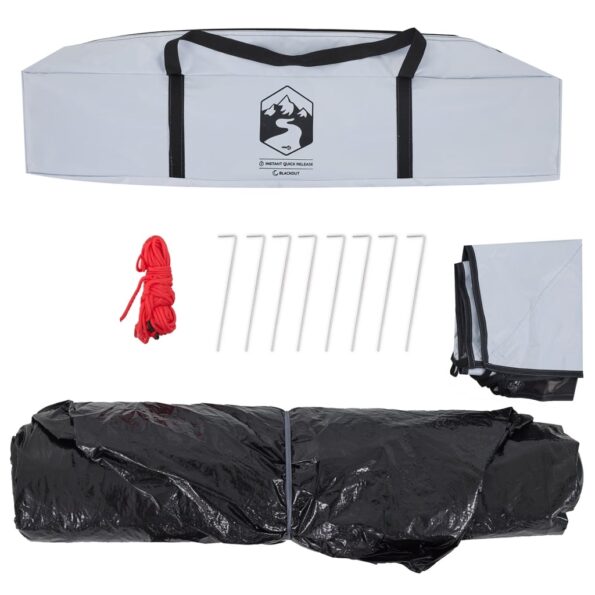 vidaXL Kempingový stan kupola 3 osoby biely zatemňovací rýchloupínací – Obrázok 10