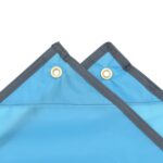 vidaXL Pončo do dažďa s kapucňou dizajn 2 v 1 modré 223x145 cm – Obrázok 6