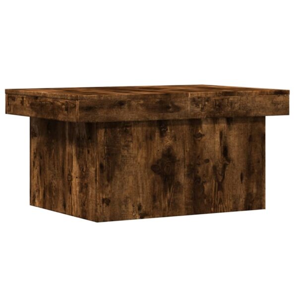 vidaXL Konferenčný stolík dymový dub 80x55x40 cm kompozitné drevo – Obrázok 2