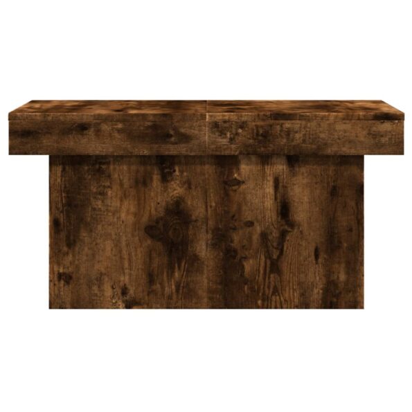 vidaXL Konferenčný stolík dymový dub 80x55x40 cm kompozitné drevo – Obrázok 5