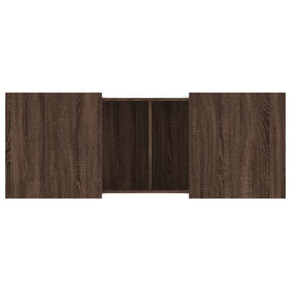 vidaXL Konferenčný stolík hnedý dub 100x55x40 cm kompozitné drevo – Obrázok 8