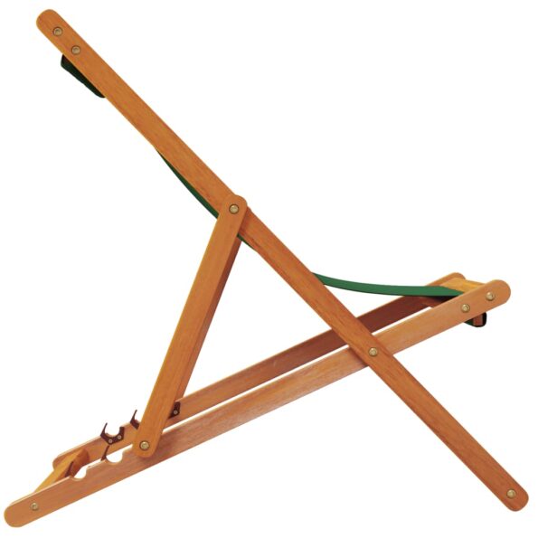 vidaXL Skladacie plážové stoličky 2 ks zelené látka – Obrázok 5