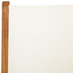 vidaXL Sklápacie záhr. stoličky 6ks krémovobiele látka a masívne drevo – Obrázok 9