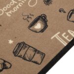 vidaXL Kuchynský koberec, prateľný, Ráno, hnedý 45x150 cm, zamat – Obrázok 3