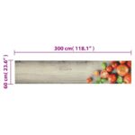 vidaXL Kuchynský koberec, prateľný, Paradajky 60x300 cm, zamat – Obrázok 5
