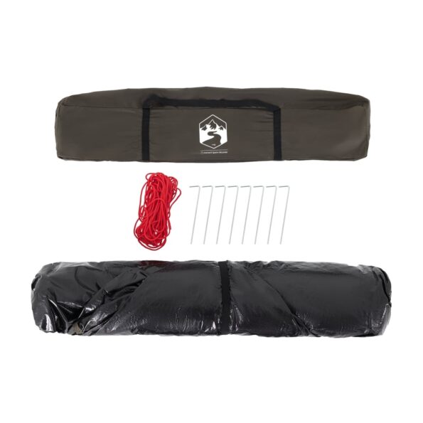 vidaXL Kempingový stan pre 4 osoby hnedý rýchloupínací – Obrázok 9