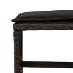 vidaXL 17-dielna záhr. jedálenská súprava s vankúšmi čierna polyratan – Obrázok 9