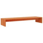 vidaXL Stojan na monitor voskovo-hnedý 100x27x15 cm masívna borovica – Obrázok 6