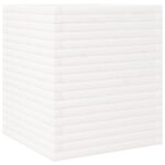 vidaXL Záhradný kvetináč biely 60x60x68,5 cm masívna borovica – Obrázok 7