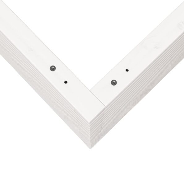 vidaXL Záhradný kvetináč biely 60x60x68,5 cm masívna borovica – Obrázok 8