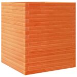 vidaXL Záhradný kvetináč voskovohnedý 60x60x68,5 cm masívna borovica – Obrázok 7