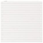 vidaXL Záhradný kvetináč biely 70x70x68,5 cm masívna borovica – Obrázok 5