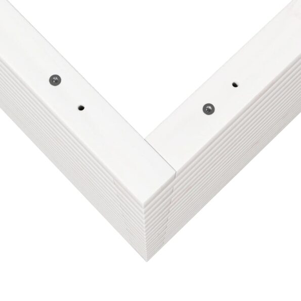 vidaXL Záhradný kvetináč biely 70x70x68,5 cm masívna borovica – Obrázok 8