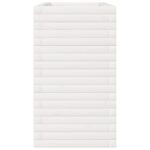 vidaXL Záhradný kvetináč biely 90x40x68,5 cm masívna borovica – Obrázok 6