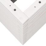 vidaXL Záhradný kvetináč biely 90x40x68,5 cm masívna borovica – Obrázok 8