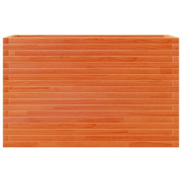 vidaXL Záhradný kvetináč voskovohnedý 110x40x68,5 cm masívna borovica – Obrázok 5