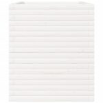 vidaXL Záhradný kvetináč biely 90x60x68,5 cm masívna borovica – Obrázok 6