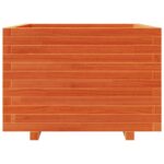 vidaXL Záhradný kvetináč voskovohnedý 70x70x49,5 cm masívna borovica – Obrázok 5