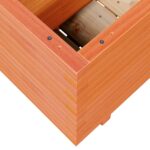 vidaXL Záhradný kvetináč voskovohnedý 90x40x49,5 cm masívna borovica – Obrázok 8