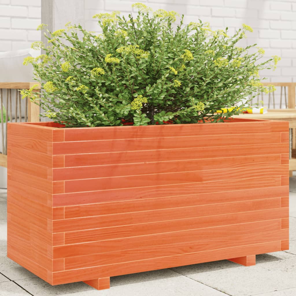 VXL8721102666865_m_en_hd_1.jpg vidaXL Záhradný kvetináč voskovohnedý 90x40x49,5 cm masívna borovica – Obrázok 1