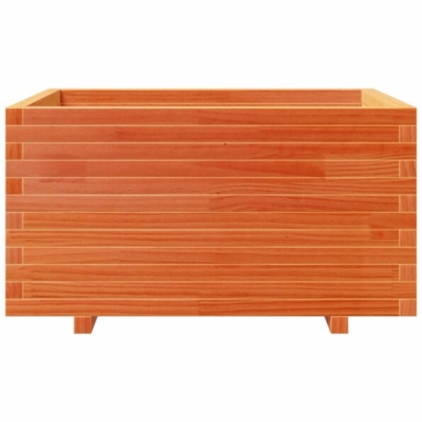 vidaXL Záhradný kvetináč voskovohnedý 90x60x49,5 cm masívna borovica – Obrázok 5