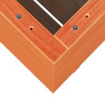 vidaXL Záhradný kvetináč voskovohnedý 60x60x72,5 cm masívna borovica – Obrázok 8